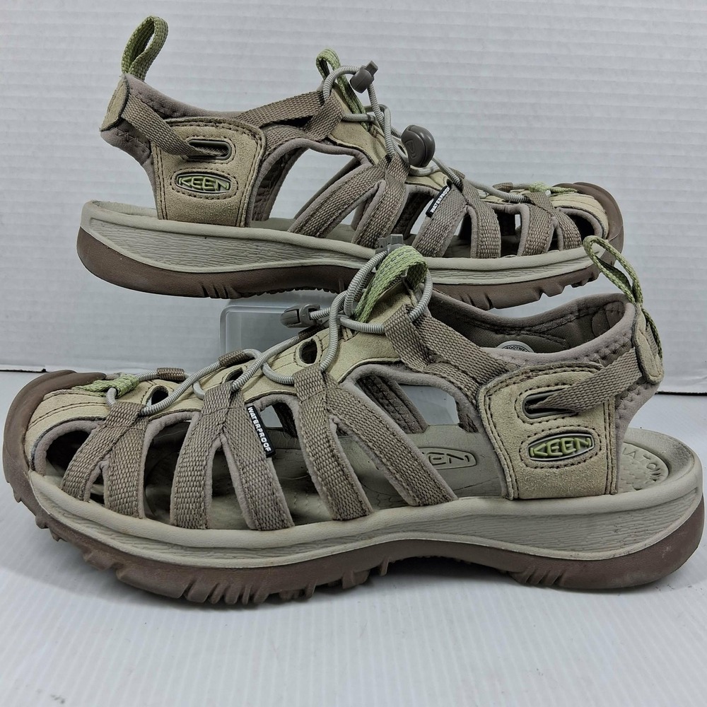 KEEN Venice H2 Womens 8 Taupe Sage Waterproof Sport Sandals 1027365